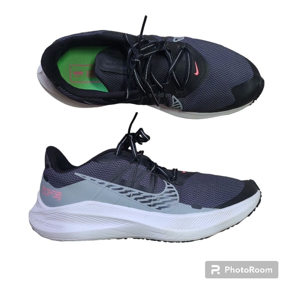 Nike Air Zoom Winflo 7 Shield Running Shoes Obsidian Mist Black Men's Size 10 - Picture 13 of 13